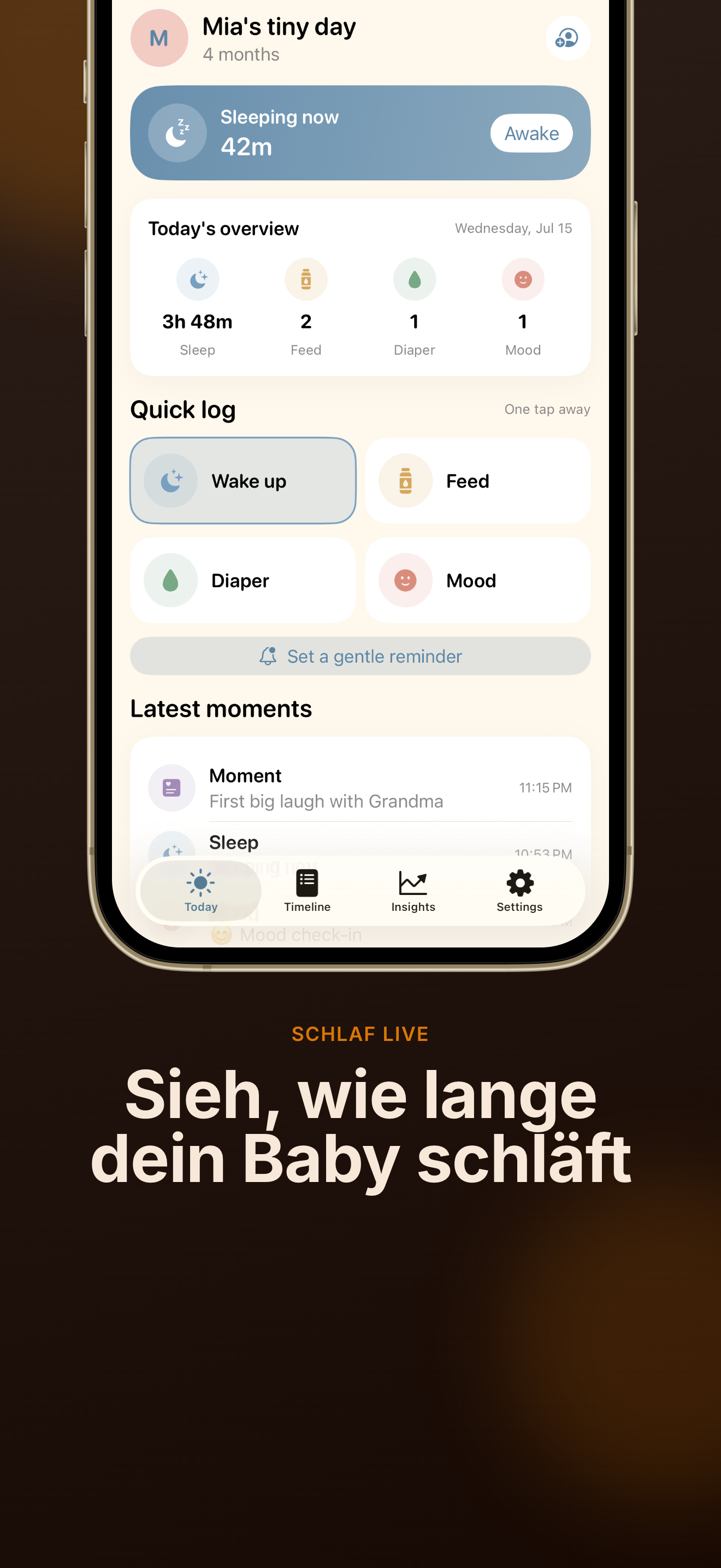 TinyDay Baby-Tracker App-Screenshot 2