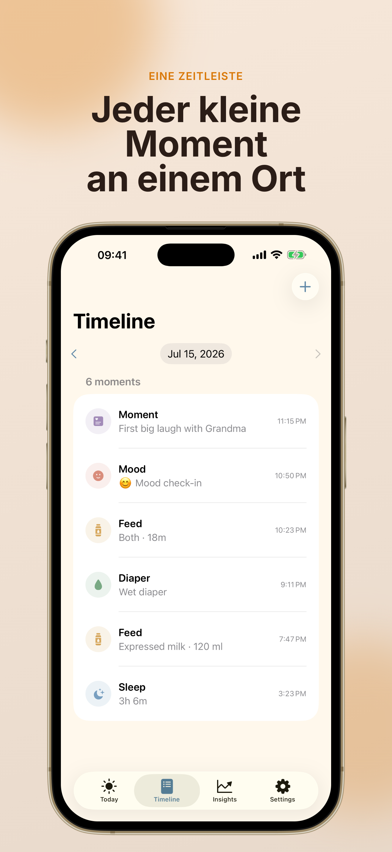 TinyDay Baby-Tracker App-Screenshot 3
