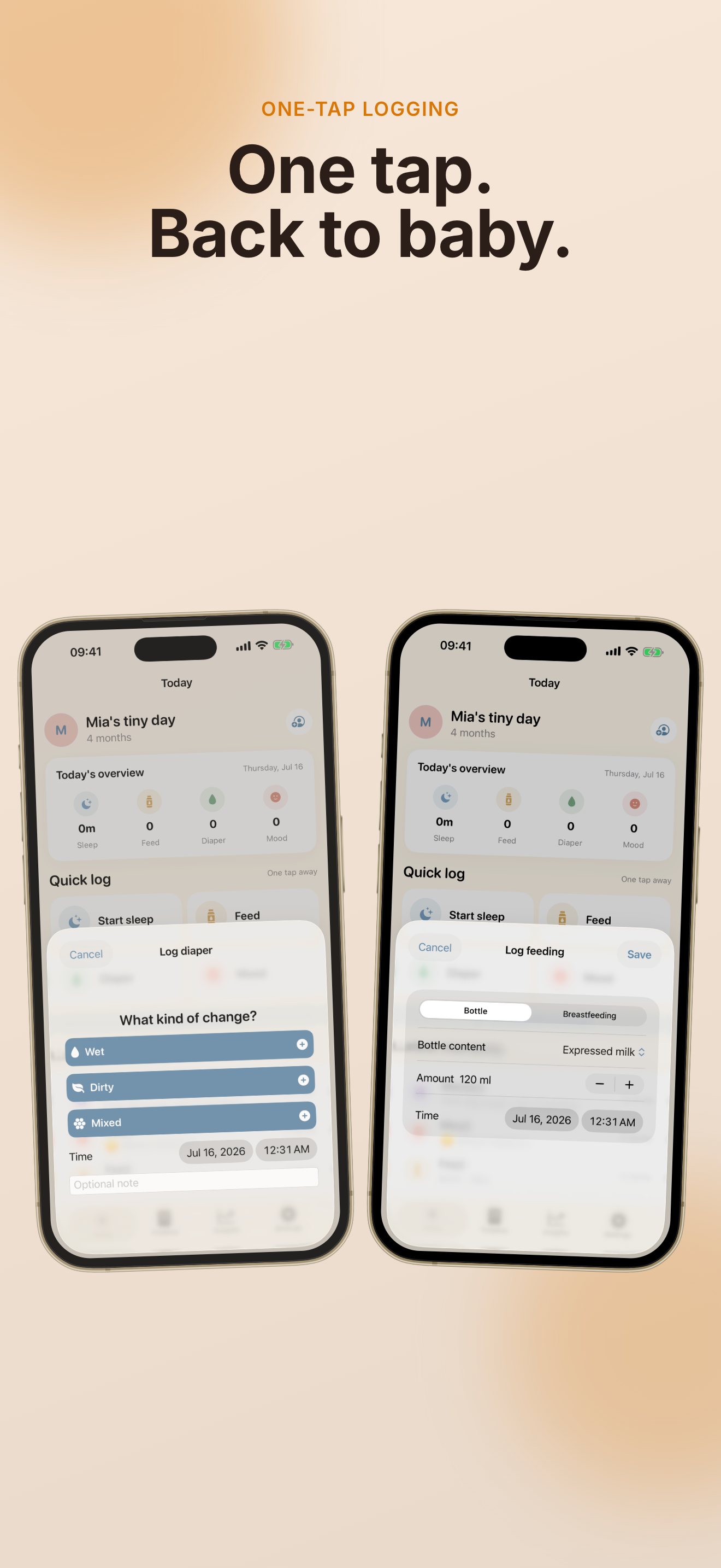 TinyDay Baby Tracker app screenshot 4