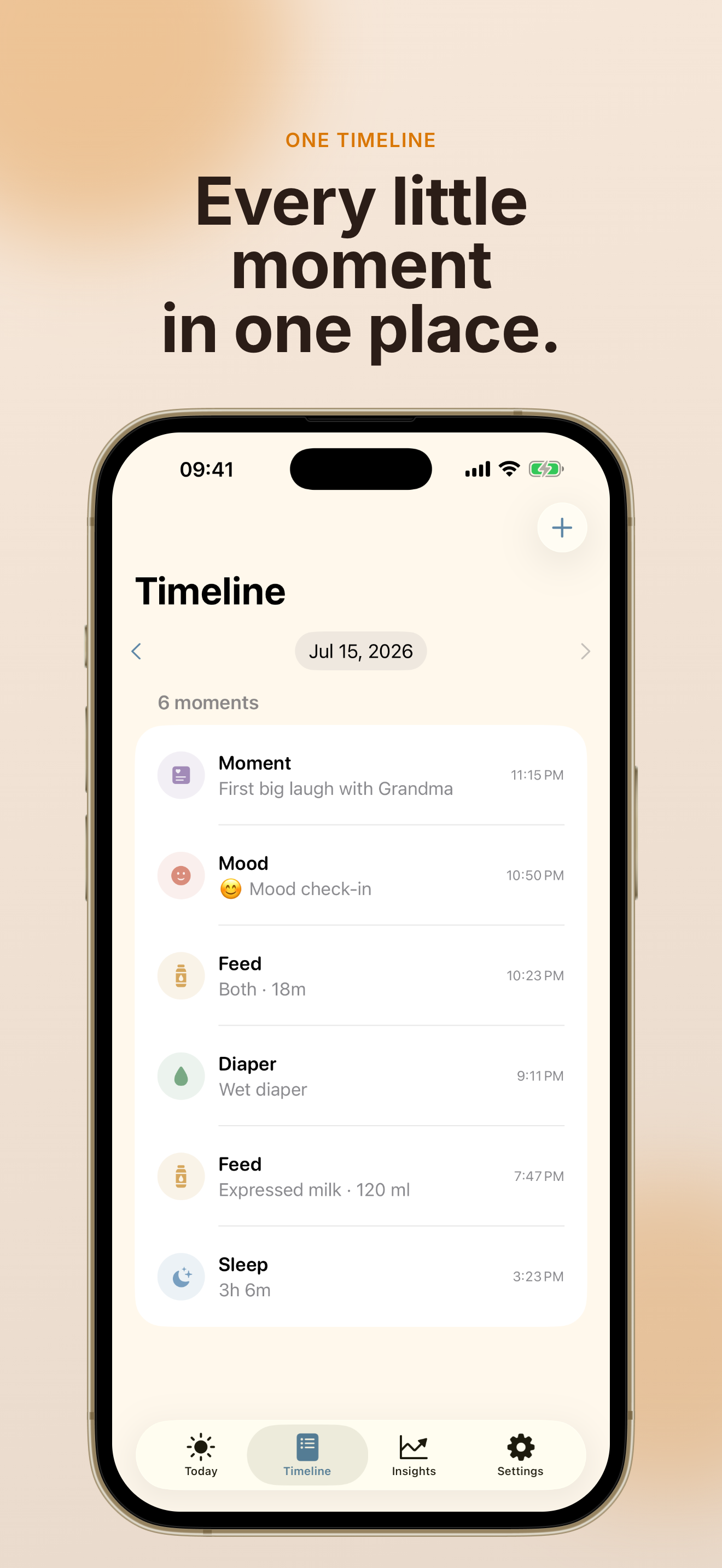 TinyDay Baby Tracker app screenshot 3